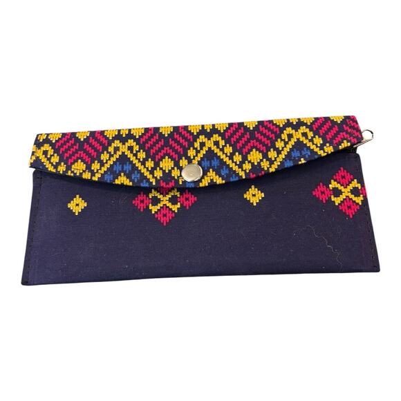 no brand Handbags - Navy Blue Aztec Print Wallet